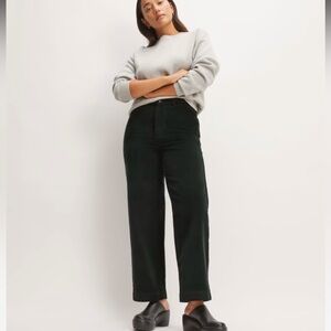 Everlane Corduroy Wide Leg Pant Spruce